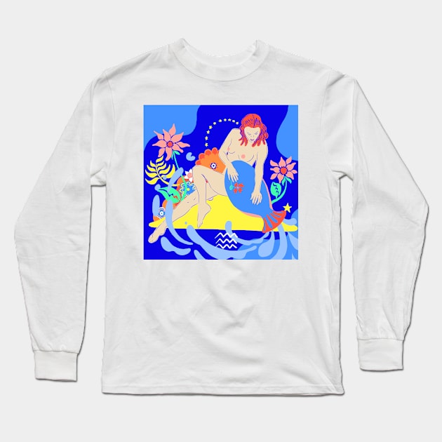 Aquarius Long Sleeve T-Shirt by Les Gentils